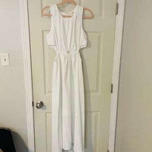 Entro white cut-out maxi